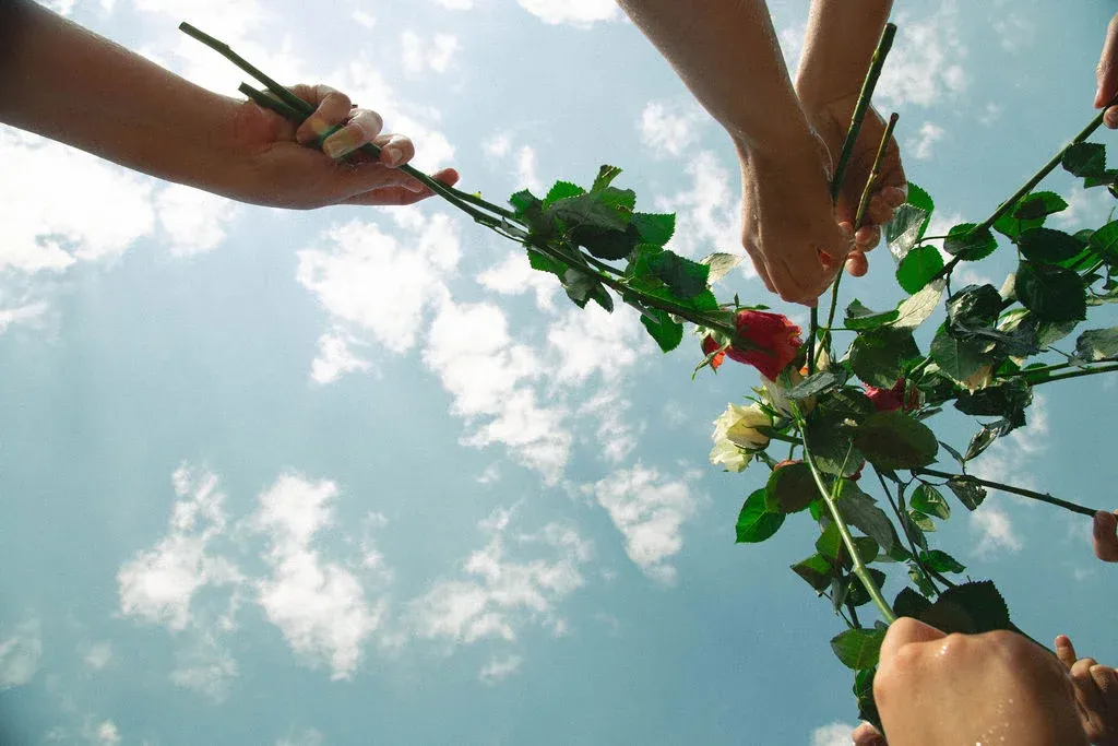 Creative consultation workspace with artistic elements